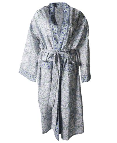 Lange kimono met bloemenprint