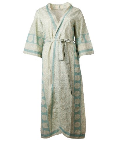 Cassie katoenen kimono in mintgroen
