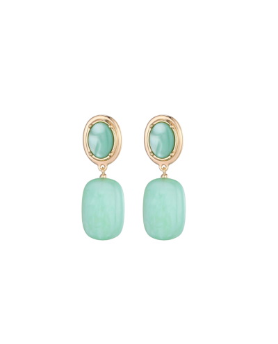 Oorbellen met marmerlook hanger