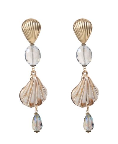 Statement schelpen oorbellen