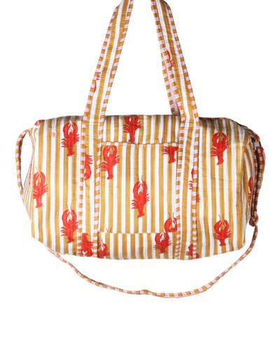 Gewatteerde weekend tas met bandana print
