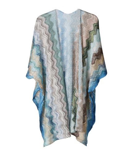 Korte kimono met zigzag patroon