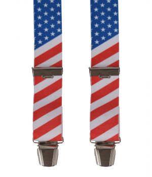 Bretels met USA vlag print