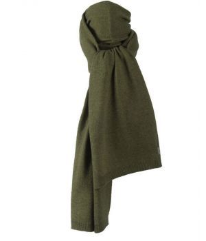 Army green kasjmier-blend sjaal 
