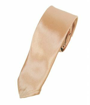 Zacht-goudkleurige extra skinny stropdas