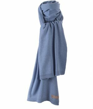 Kasjmier-blend sjaal in blauw