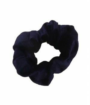 Velvet Scrunchie - donkerblauw