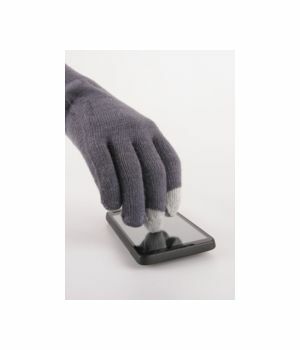 Midden-grijze iGloves Touchscreen handschoenen met Etip vingertoppen