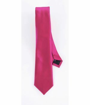 Fuschia roze zijde-blend stropdas