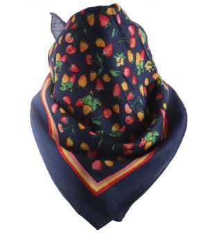 Katoenen vierkante sjaal met fruit print