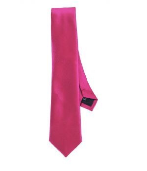 Fuschia roze zijde-blend stropdas