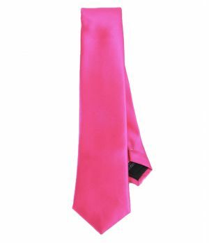 Hardroze zijde-blend stropdas
