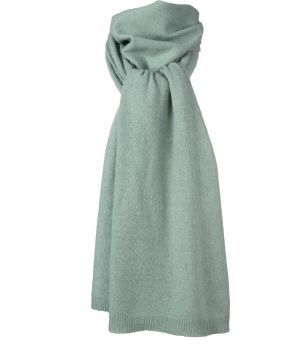 Kasjmier-blend sjaal in jadegroen