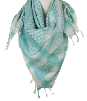 PLO sjaal / Arafat sjaal in mintgroen-wit