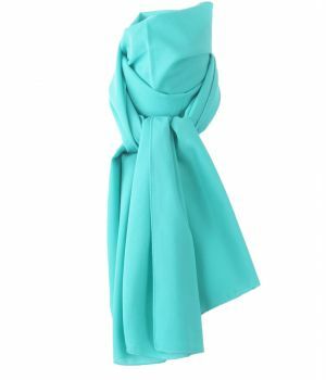 Turquoise crêpe sjaal
