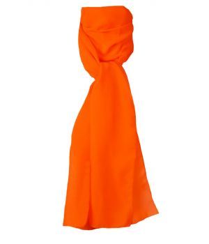 Neon oranje crêpe voile sjaal