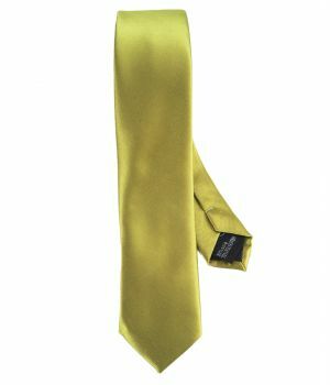 Olijfgroene zijde-blend stropdas