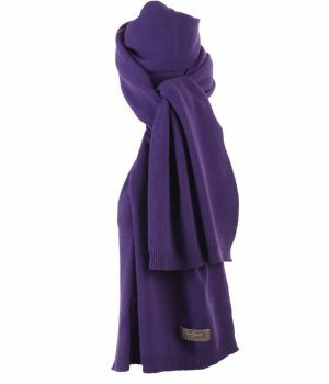 Kasjmier-blend sjaal in paars