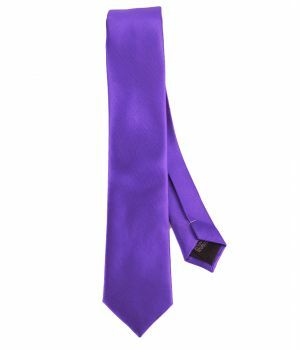 Paarse zijde-blend stropdas