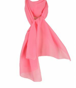 Roze sjaal crêpe voile sjaal