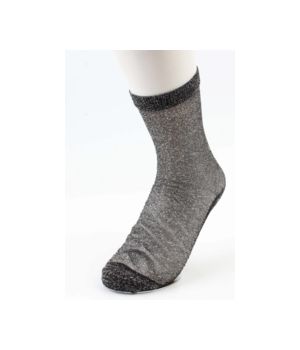 Zwarte enkel sokken met glitters
