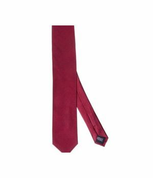 Bordeaux rode zijden stropdas