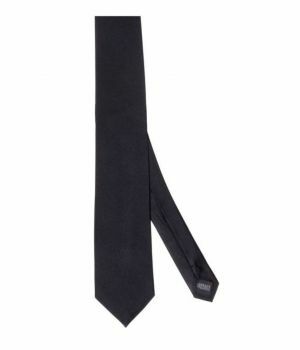 Zwarte zijden stropdas