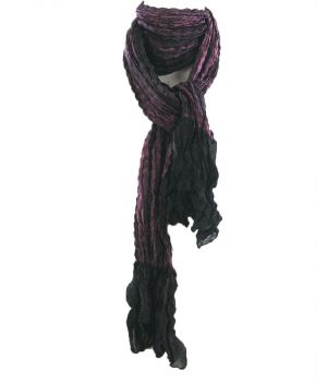 Gecrushte tie & dye sjaal in paars