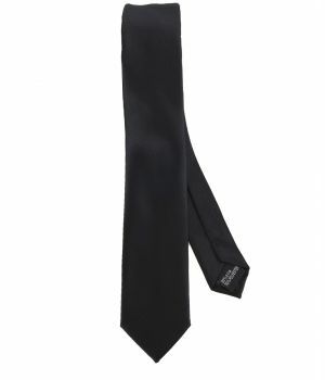 Zwarte zijde-blend stropdas